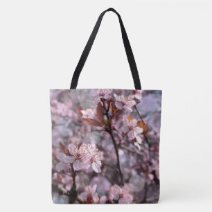 Cherry Plum Tree Pink Tote Bag