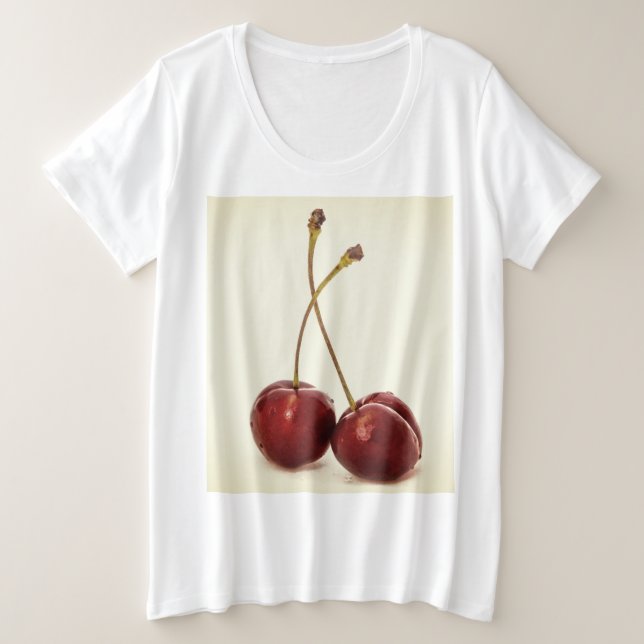 Cherry Plus Size T-Shirt (Design Front)