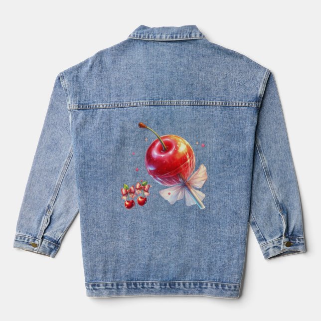 Cherry Pop Denim Jacket (Back)
