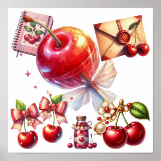 Cherry Pop Poster