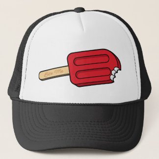 Cherry Popsicle Bite Me Hat (White/Black)