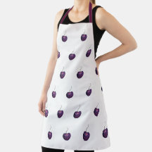 Cherry Print Apron
