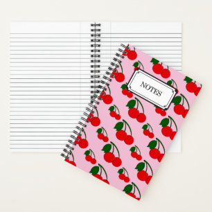 Cherry Print Notebook