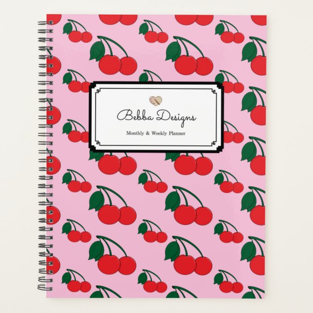 Cherry Print Planner (Front)