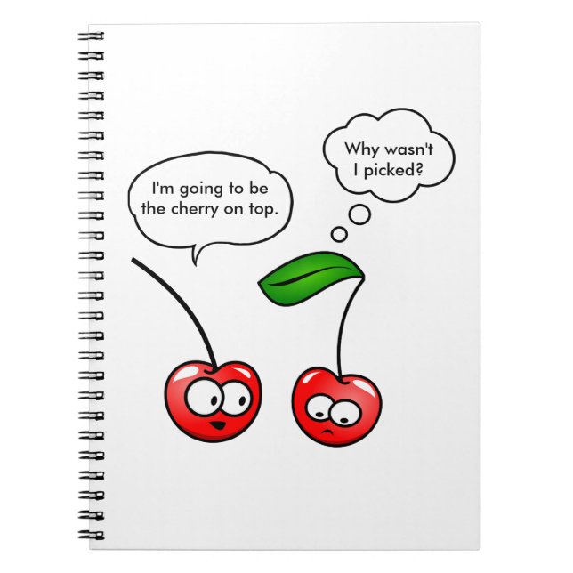 Cherry Puns Spiral Notebook (Front)