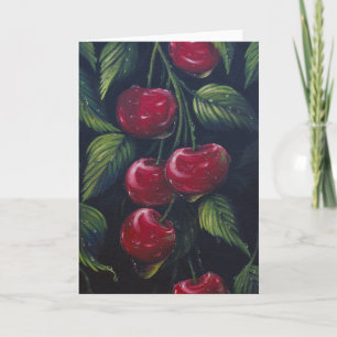 Cherry Rain Greeting Card