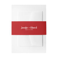 cherry Red and White Wedding