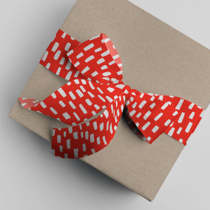 Cherry Red Dashing Grosgrain Ribbon