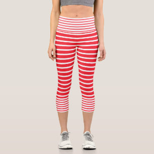 Cherry Red High Waisted Capris