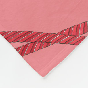 Cherry Red Liquorice Whips Liquorice Twist Candy Fleece Blanket