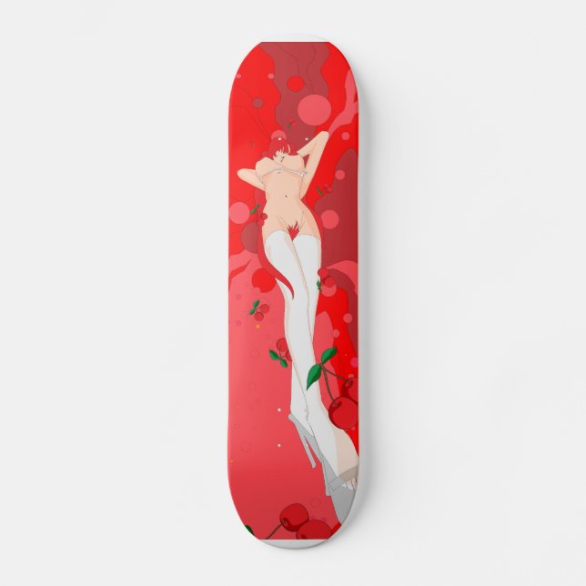 Cherry redhead skateboard (Front)