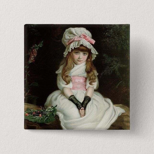 Cherry Ripe, 1879 d 15 Cm Square Badge (Front)