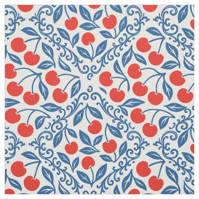 Cherry Rustic Farmhouse French Country Fabric (Swatch)