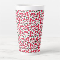 Cherry Seamless Pattern, Red Fruit Pattern, Cute C