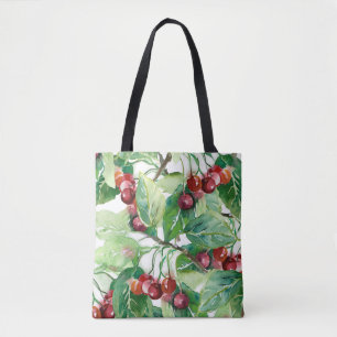Cherry Seamless Pattern Tote Bag