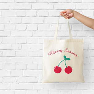 Cherry Season Cute Cherries Tote Bag