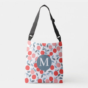Cherry season modern random patterns monogram tote