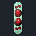 Cherry Skateboard - Your Colours<br><div class="desc">Sweet Cherries - Choose / add your favourite background colours !</div>