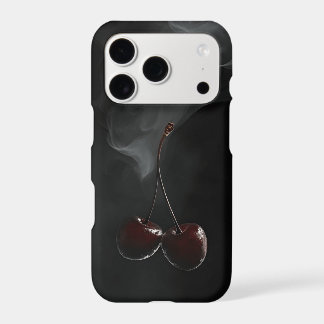 Cherry Smoke iPhone Case | Cinematic Dark