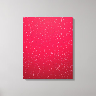 Cherry Soda with Tiny Bubbles Background Art Canvas Print