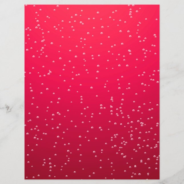 Cherry Soda with Tiny Bubbles Background Art Flyer (Front)