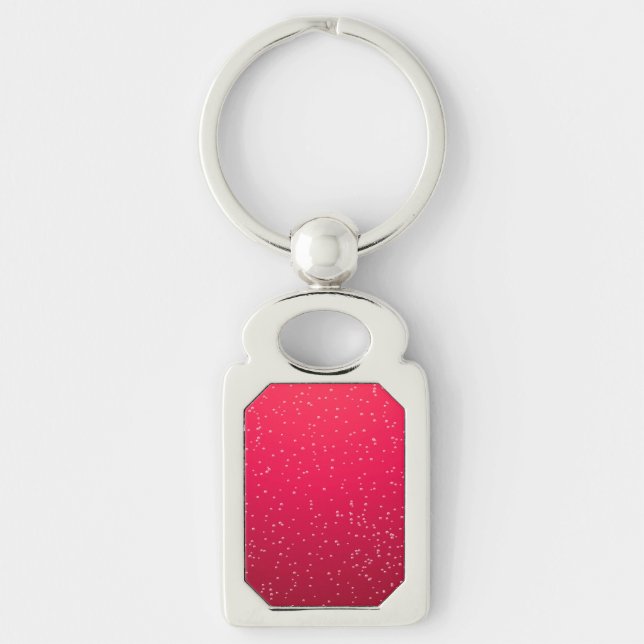 Cherry Soda with Tiny Bubbles Background Art Key Ring (Front)