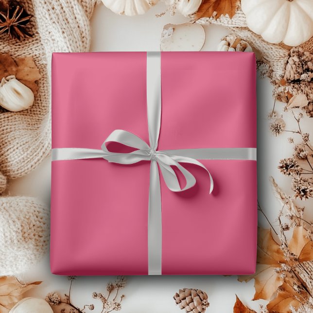 Cherry Solid Colour | Classic | Elegant | Trendy  Wrapping Paper (Creator Uploaded)