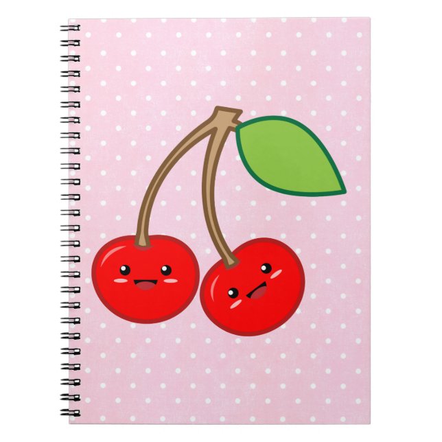 Cherry Spiral Notebook (Front)