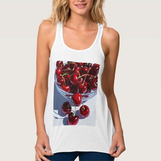 Cherry Spirit – Fresh, Fun, and Feminine Look Singlet (Front)