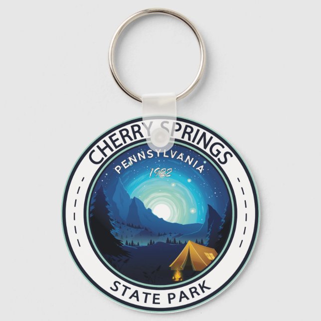 Cherry Springs State Park Pennsylvania Badge Key Ring (Front)