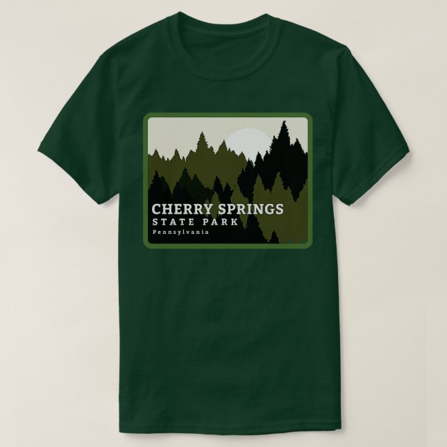 Cherry Springs State Park Pennsylvania Forest Sunr T-Shirt (Design Front)