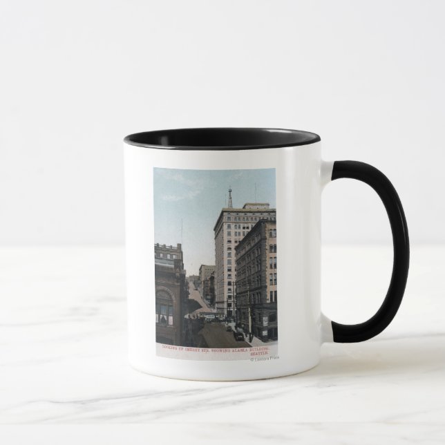 Cherry Street Scene with Alaska Bldg Mug (Right)