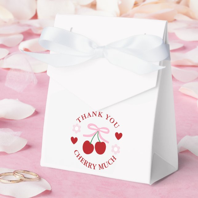 Cherry Sweet Bridal Shower Favour Box (Wedding)