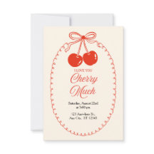 Cherry Sweet Celebration Invitation 🍒