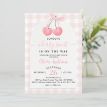 cherry Sweet Cherries Baby Shower