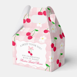 Cherry Sweet Pink Coquette Bridal Shower Favour Bo Box