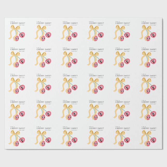 CHERRY SWEET WRAPPING PAPER (Flat)