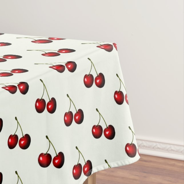 Cherry Tablecloth - Custom Colours (In Situ)