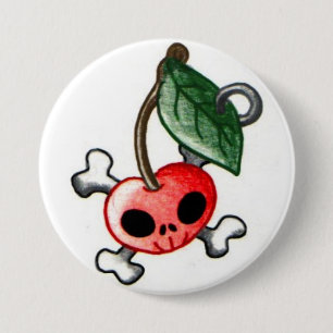 Cherry Tattoo 7.5 Cm Round Badge