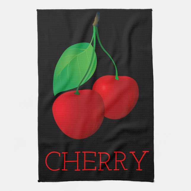 Cherry Tea Towel (Vertical)