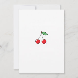 Cherry theme, cherry design invitation