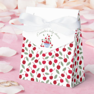 Cherry Theme Watercolor Baby Shower  Favour Box
