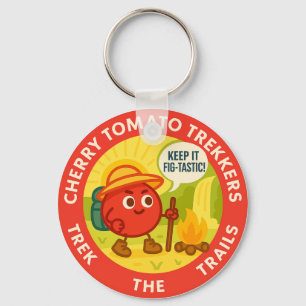 Cherry Tomato Trekkers Trek The Trails Key Ring