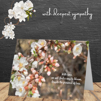 Cherry Tree Blossoms Find Ways to Bloom Sympathy Card