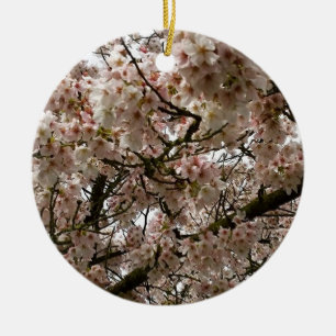 Cherry Tree in Bloom, Oregon Ceramic Tree Decoration