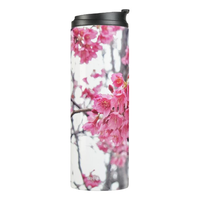 Cherry tree in bloom thermal tumbler (Rotated Left)