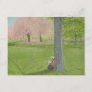 Cherry Tree Sketcher - Central Park Postcard