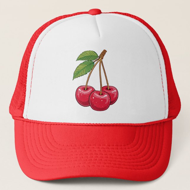 Cherry Trucker Hat (Front)