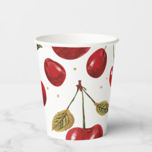 Cherry Vibrant Aesthetic Modren Viral  Paper Cups