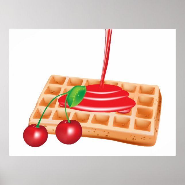 Cherry Waffles Poster (Front)